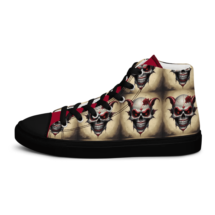 Skull Rose Men's High Top Shoes product image (8)