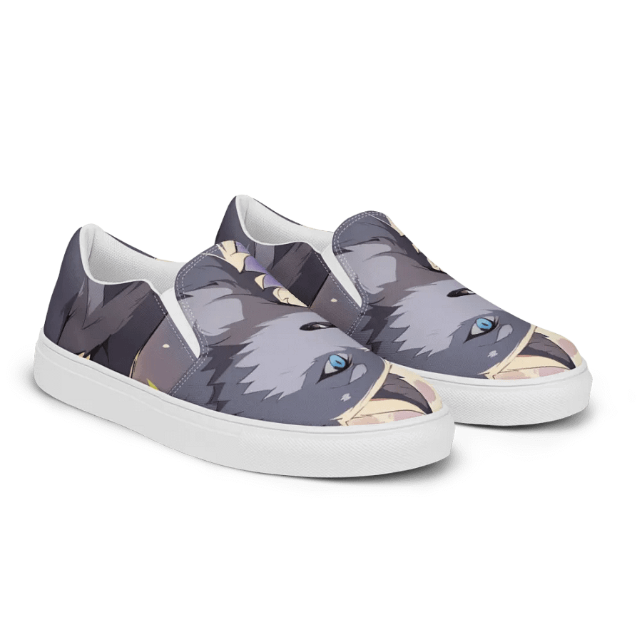 Moonlit Wolf Women's Slip-On Shoes product image (3)