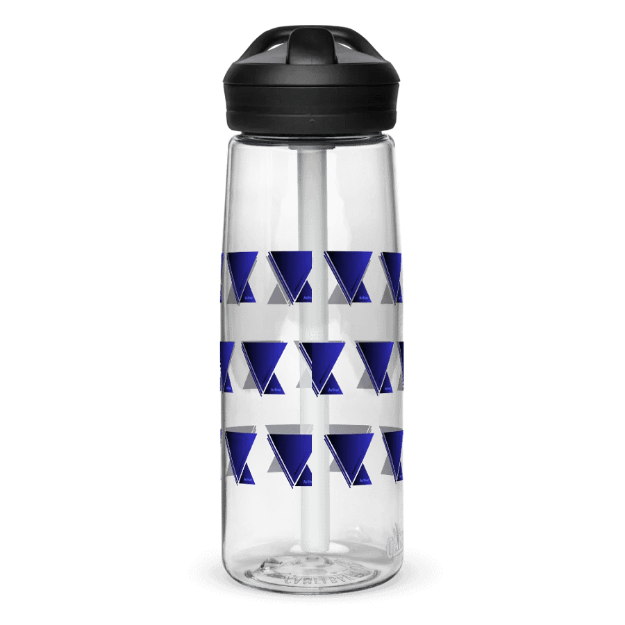 Blue Triangle Gradient Sports Water Bottle product image (6)