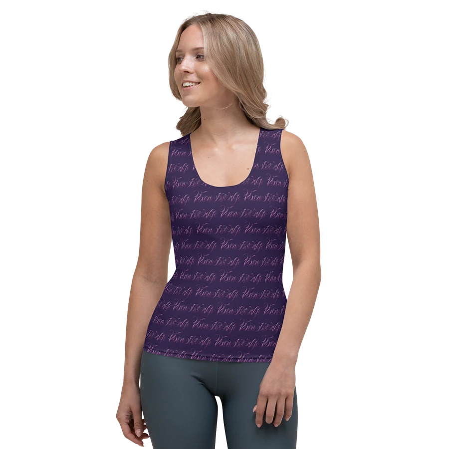 Purple Passion Vixen Hotwife Print Fitted Tank Top product image (1)