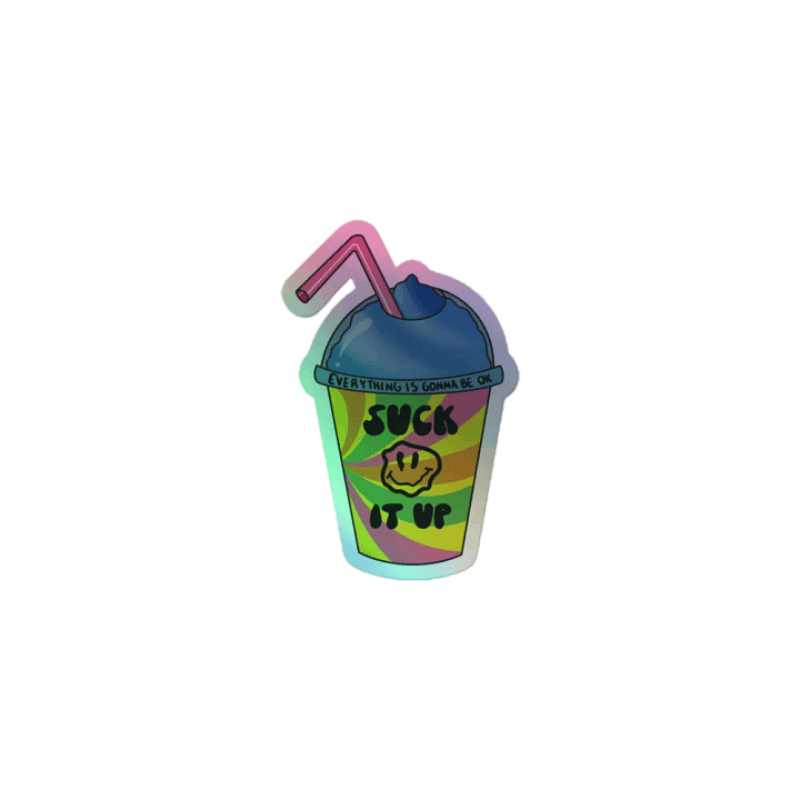 Suck It Up | Holographic Sticker product image (1)