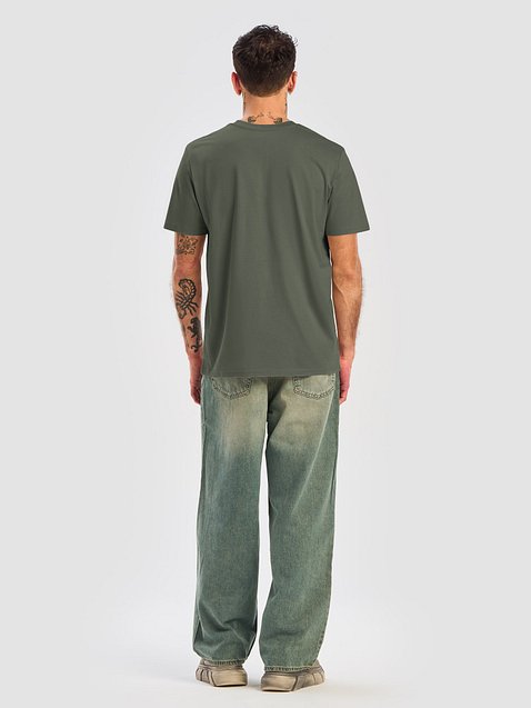 Photo showing Stanley/Stella Unisex Organic Ribbed Neck T-Shirt