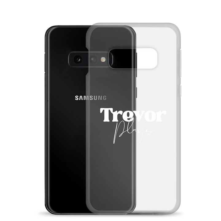 Stylish White Text Clear Case for Samsung® product image (2)
