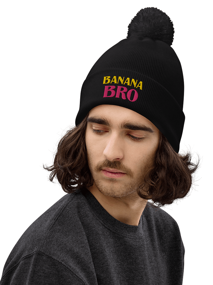 Banana Bro pom pom beanie product image (1)