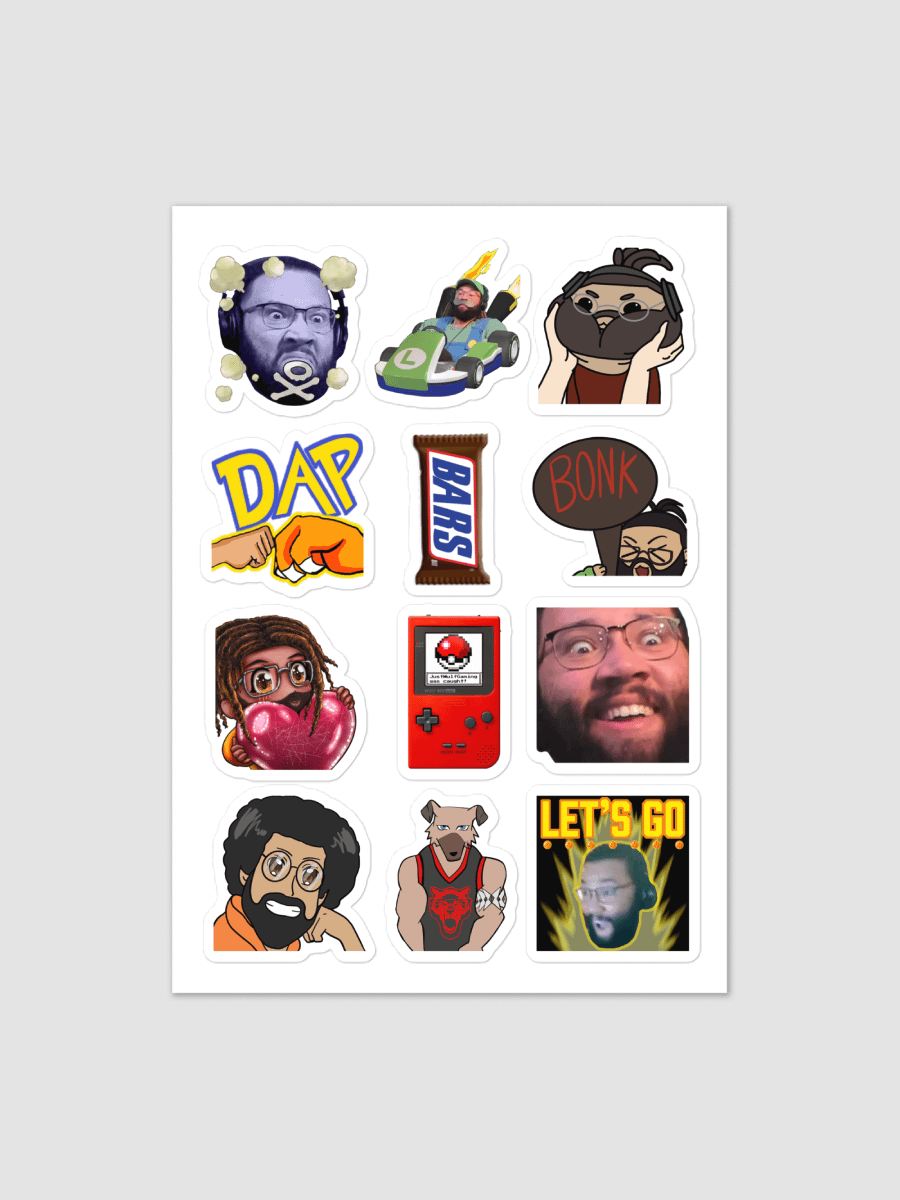 Emote Sticker sheet product image (1)