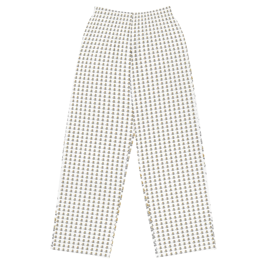 Equinox All Over White Unisex Wide-Leg Pants product image (1)