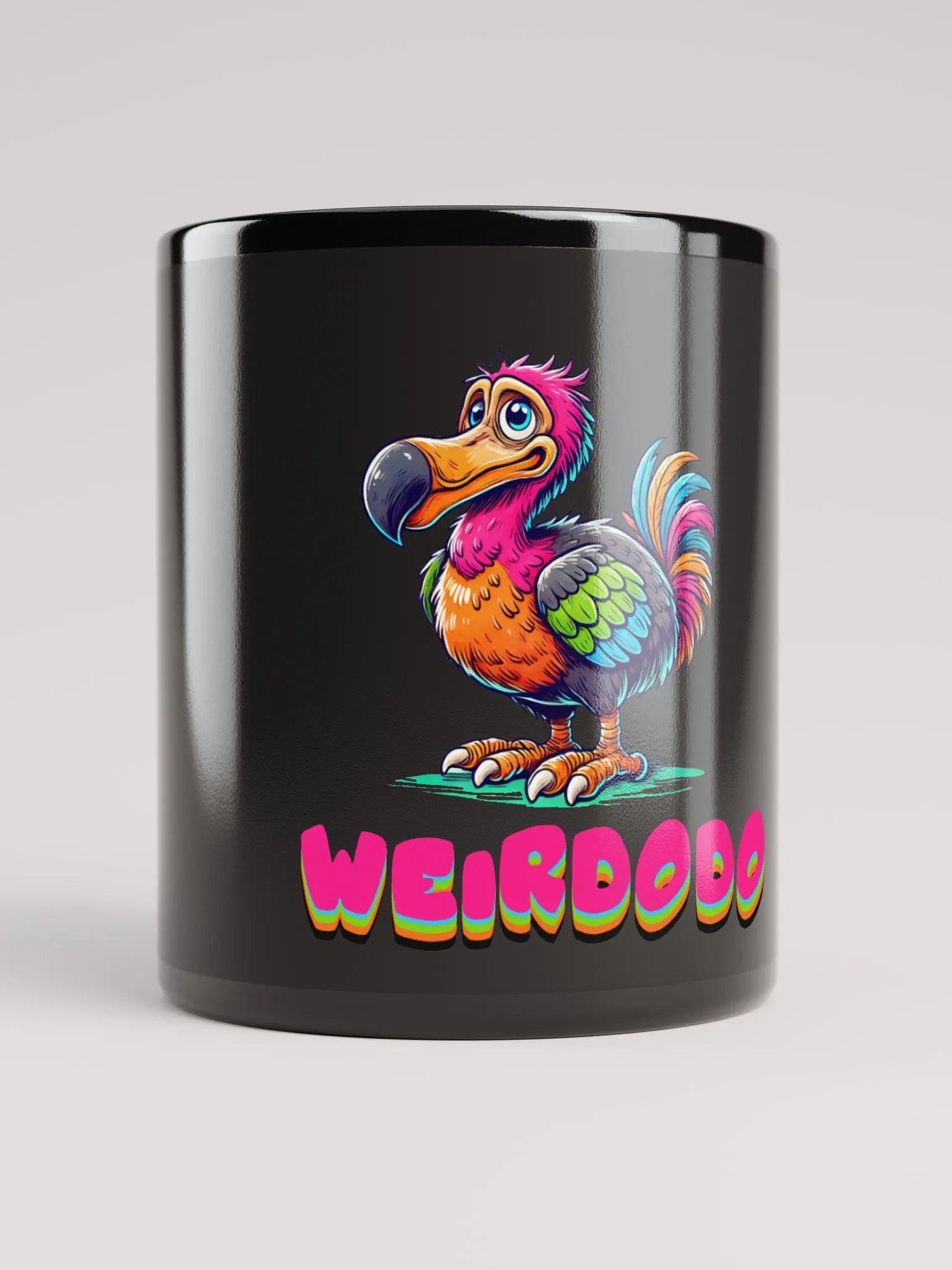 WEIRDODO Schwarze Glossy Tasse product image (9)