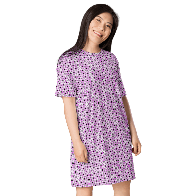 Cool Abstract Trippy T Shirt Dress product image (11)