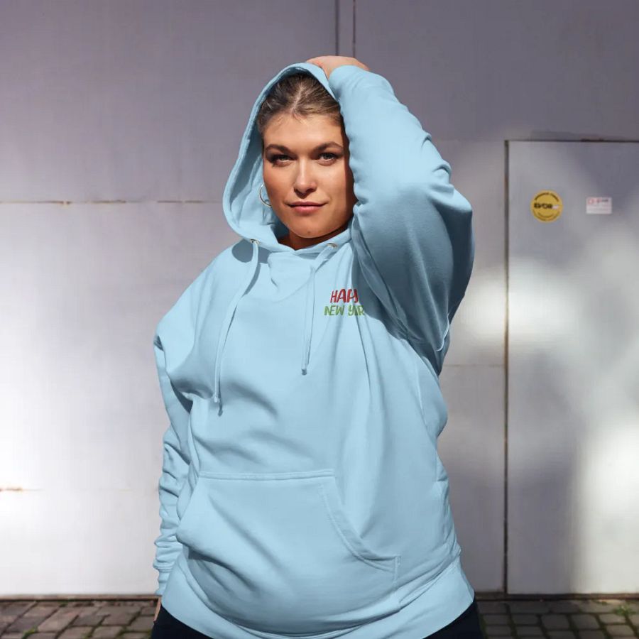 Embroidery Happy New Year Hoodie product image (44)