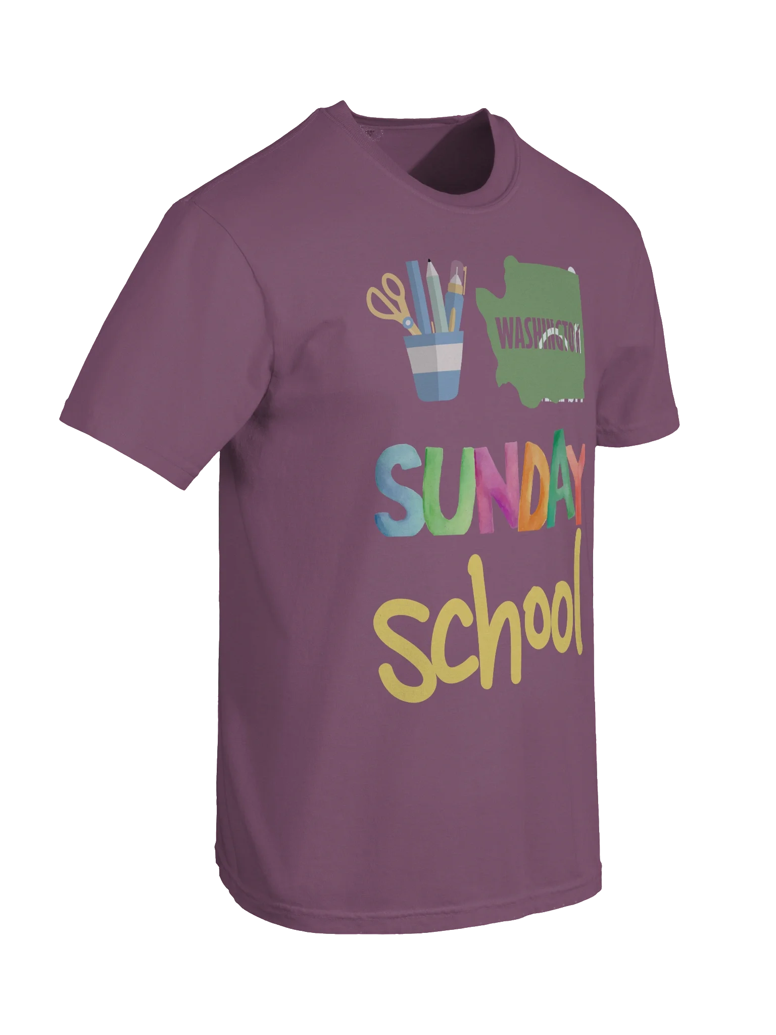 WASHINGTON Sunday School Comfort Colors Tee product image (8)
