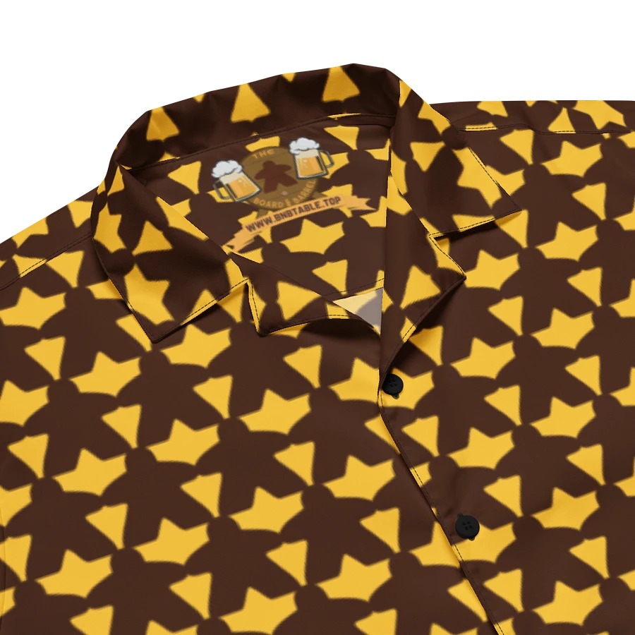 Meeple Hawaiian Shirt (Brown & Gold) product image (3)