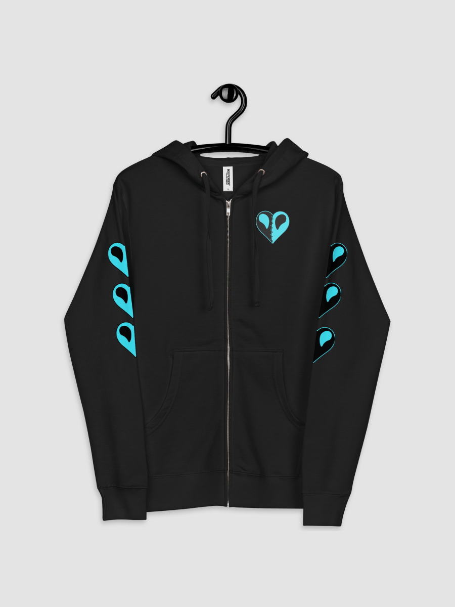 Zip Up Hoody Covered Sleeved Stitched Heart Edition product image (3)