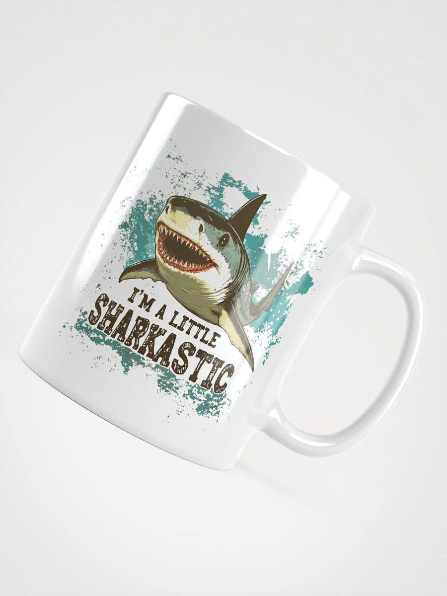 Sharkastic Splash White Mug product image (6)