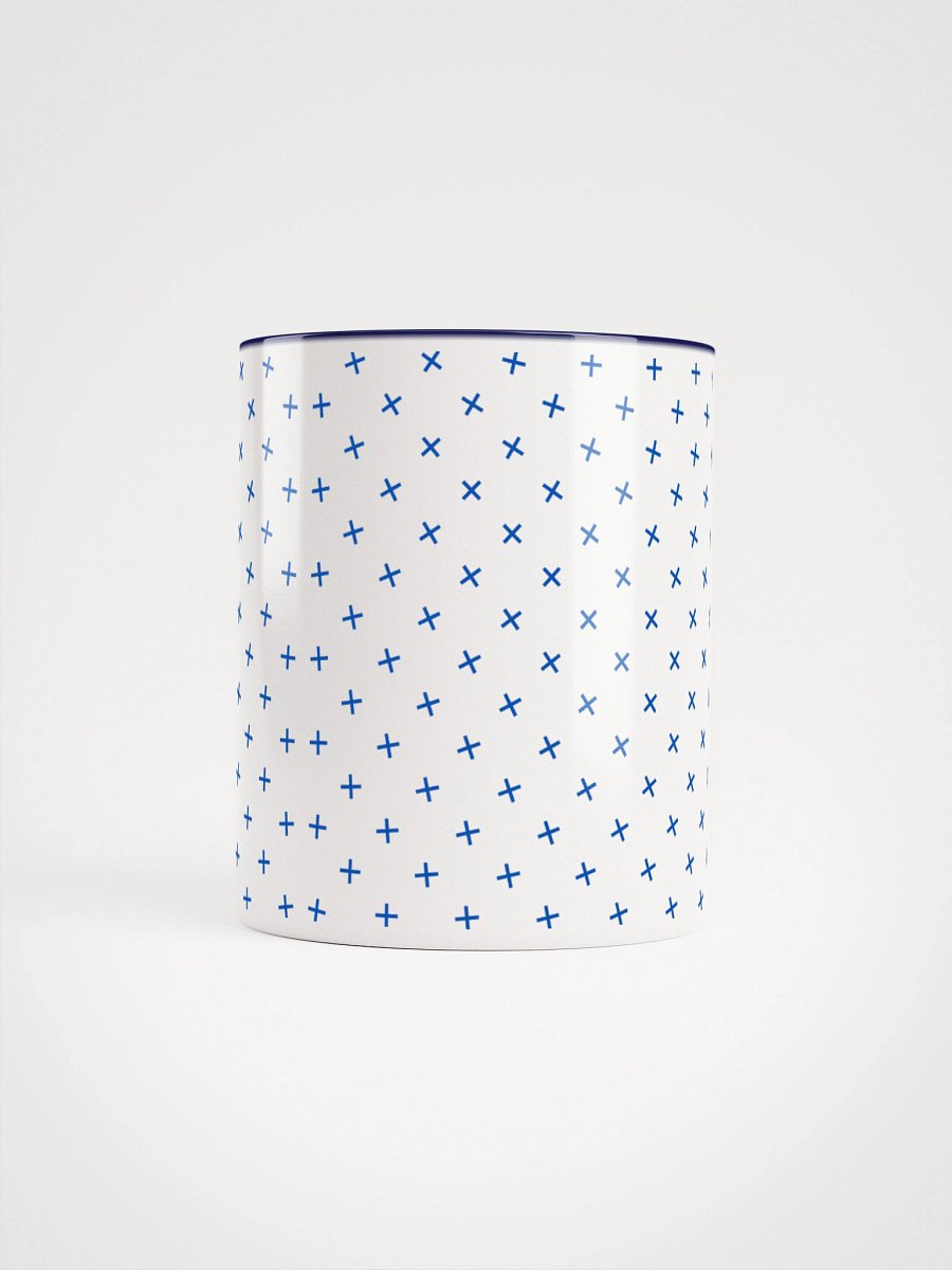 Glitchy Delight Ceramic Mug Navy product image (5)