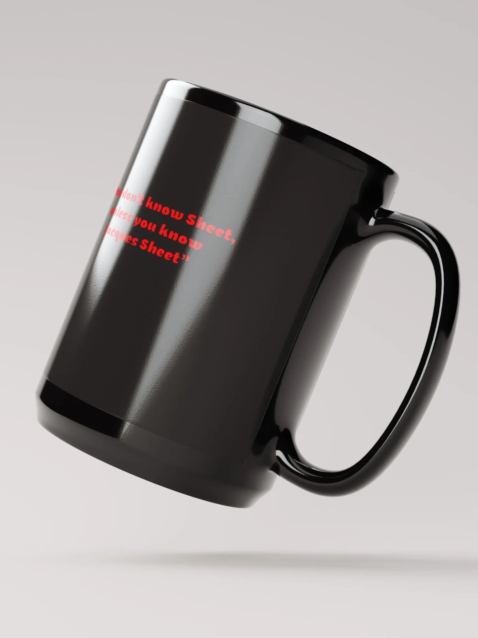 Jacques Sheet 15oz. Mug/Black product image (3)
