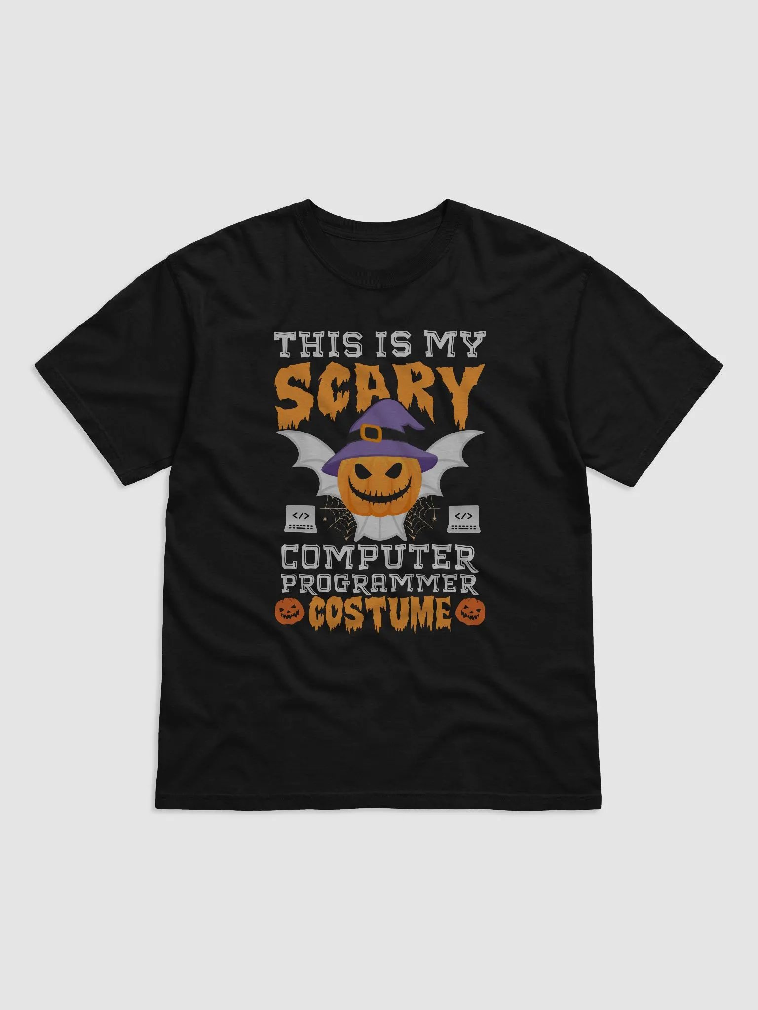 Halloween Programmer T-Shirt: This is my scary computer programmer costume product image (2)