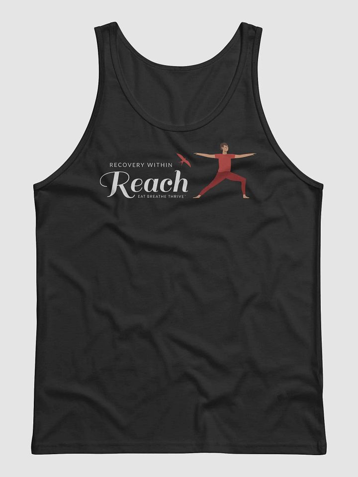 Recovery within Reach | black tank warrior pose product image (1)