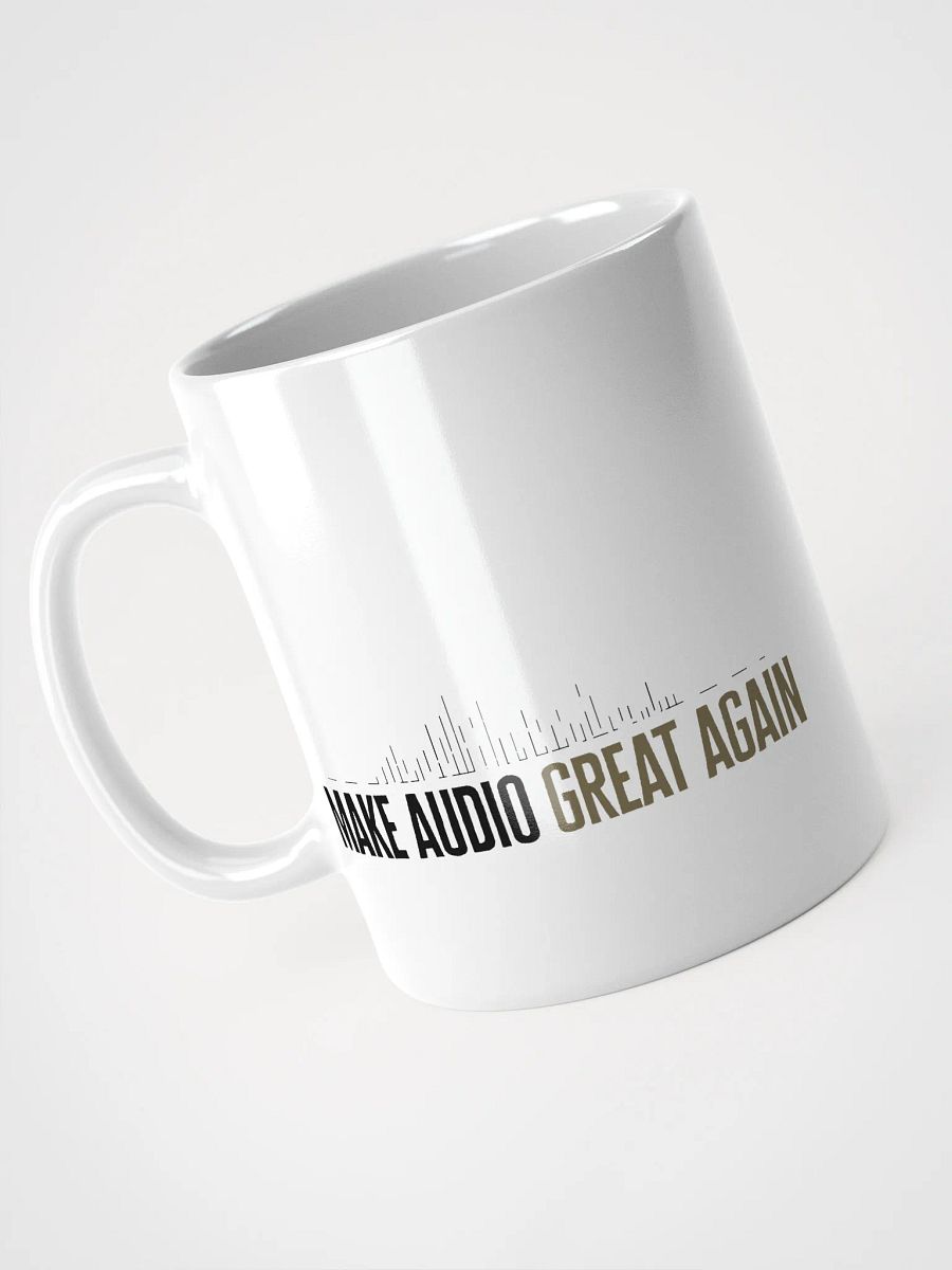 Make Audio Great Again White Glossy Mug product image (9)