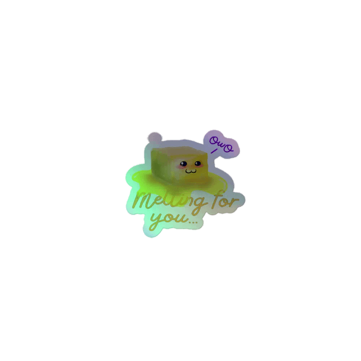 Melting For You Holographic Sticker product image (1)