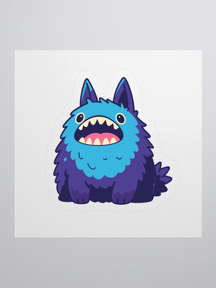 Chompchi Alpaca Kiss Cut Sticker – Cute Fluffy Cartoon Vinyl Decal product image (3)