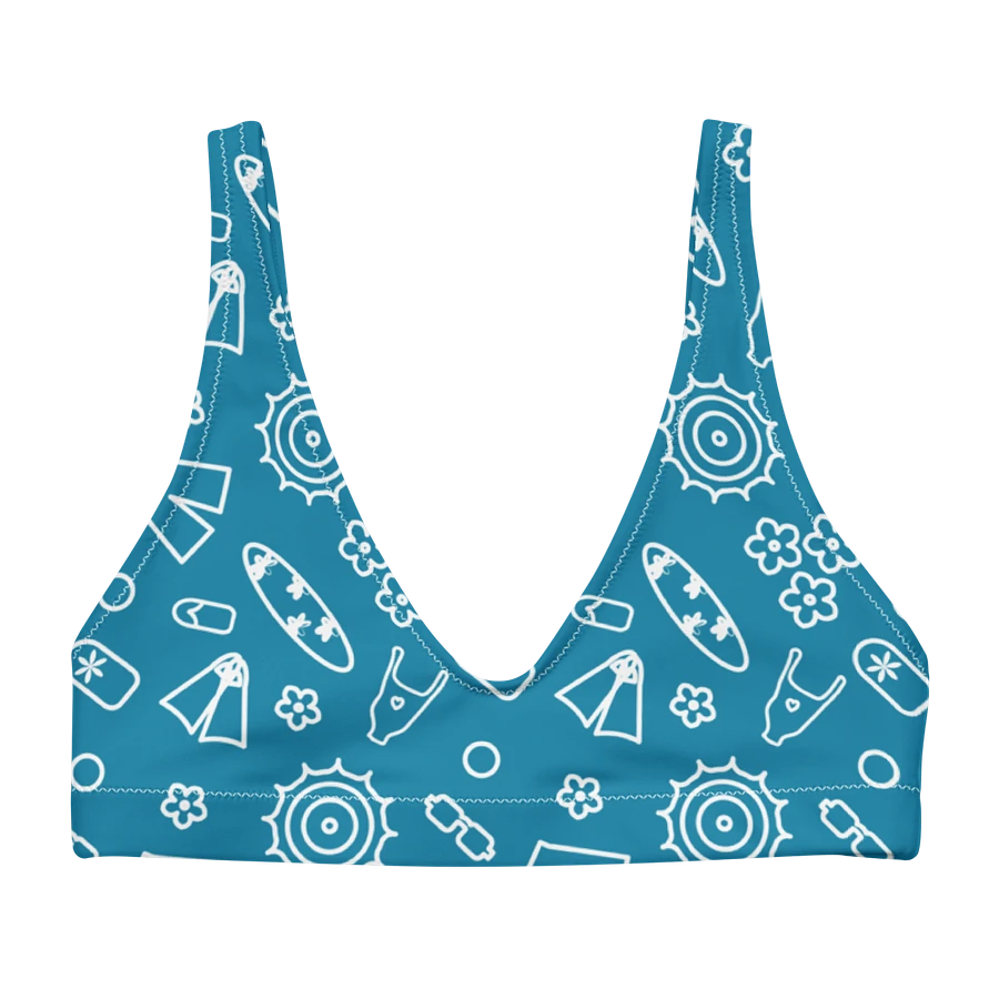 Beach Necessities Pattern Padded Bikini Top product image (4)