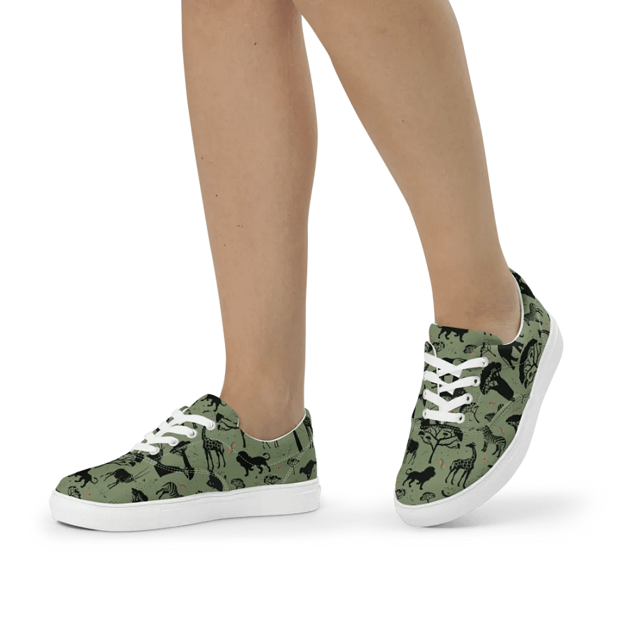 Savanah Wildlife Lace-Up Canvas Shoes product image (4)