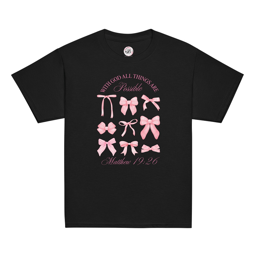 With God All Thing Are Possible Youth Tee product image (4)
