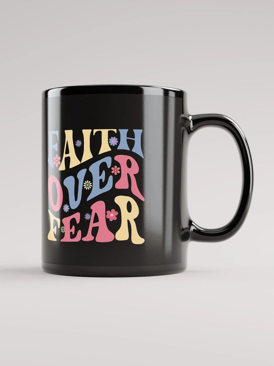 Faith Over Fear Ceramic Mug - Curved product image (1)