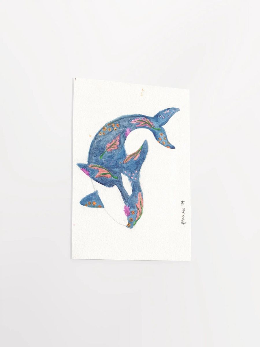 floral orca backwards breech 01 - watercolour - print product image (4)