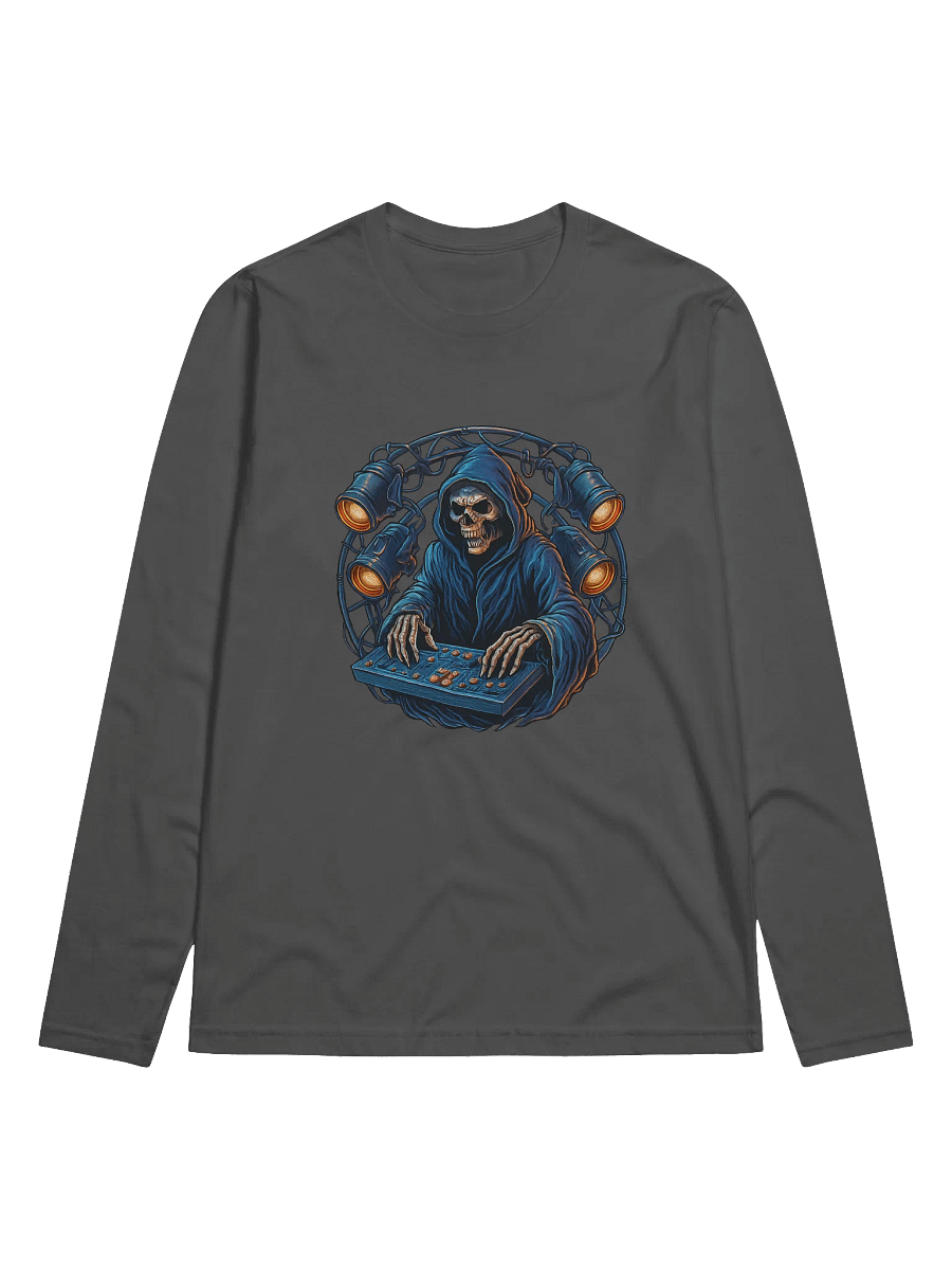 Theatrically Jerry: "Grimm Controller" Grim Reaper Light Console Long Sleeve T-Shirt product image (3)