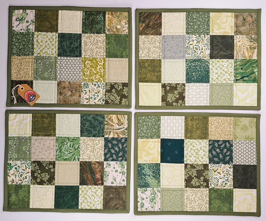 Shades of Green Quilted Placemats product image (4)