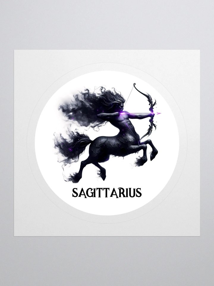 Mythical Sagittarius Zodiac Round Sticker product image (1)