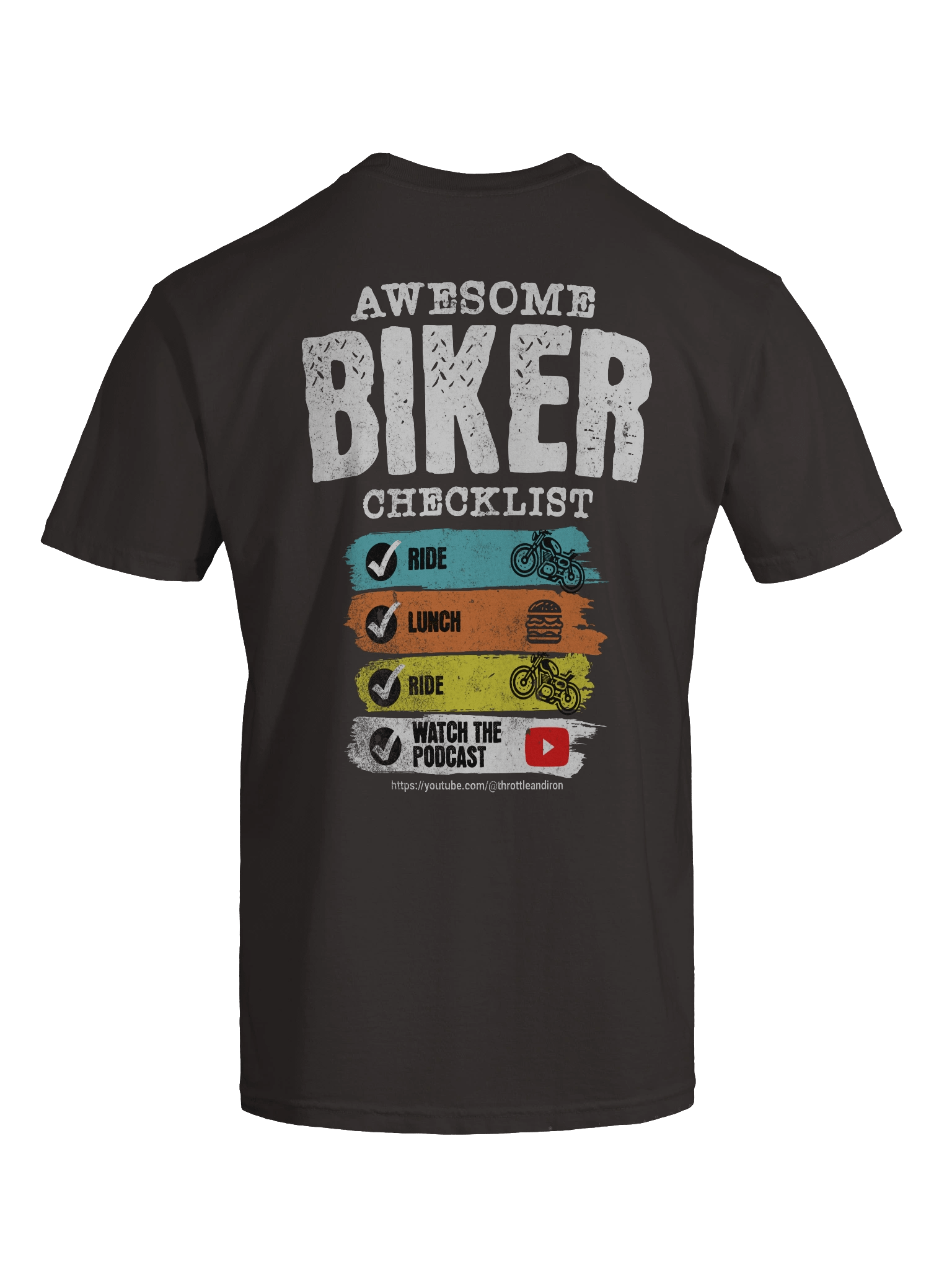 Throttle & Iron “Awesome Biker Checklist” Tee product image (73)