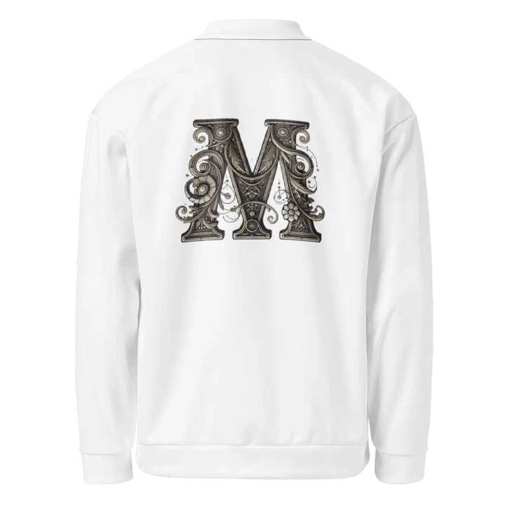 Vintage Floral Letter M All-Over Bomber Jacket product image (1)