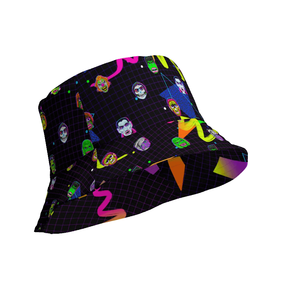 Horror icons Bucket Hat product image (12)