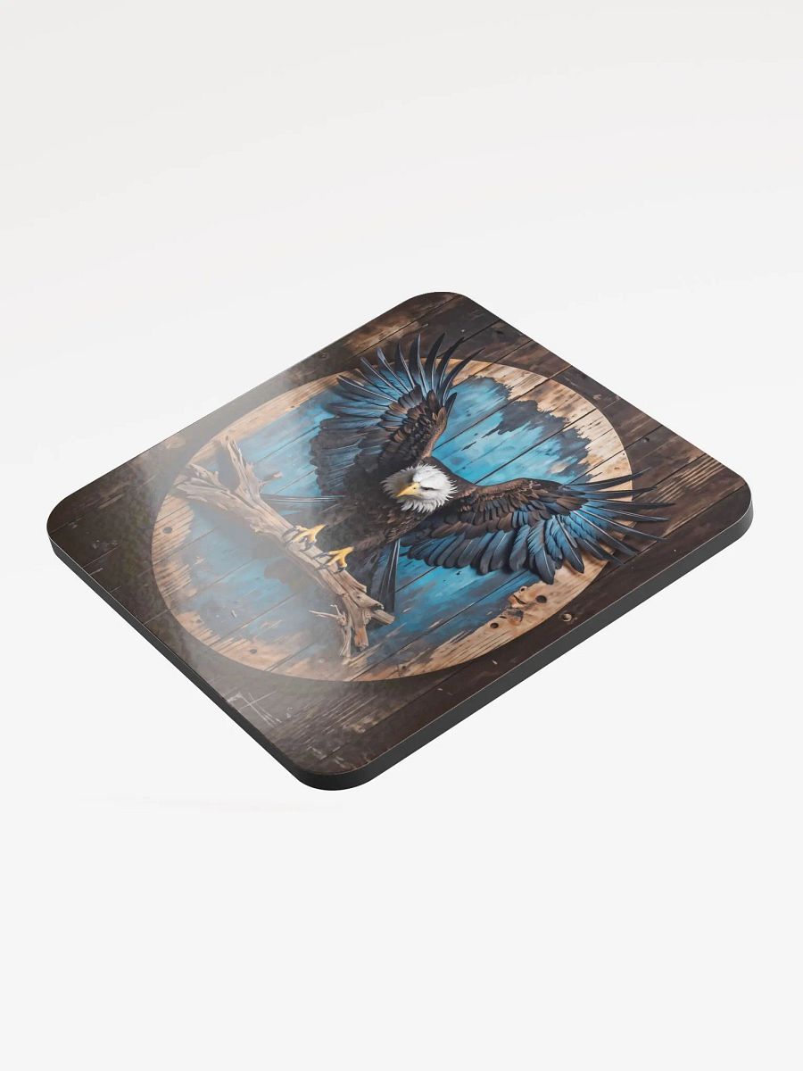 Glossed Cork Coaster - Eagle product image (3)