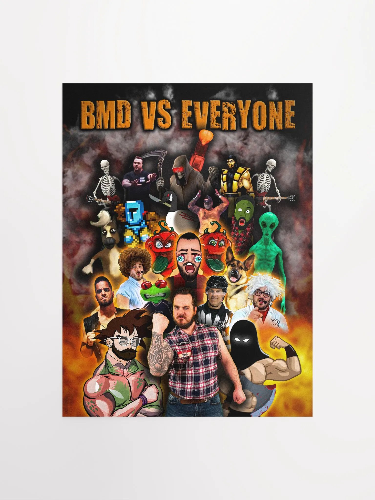BMD vs EVERYONE Wrestling Poster product image (1)