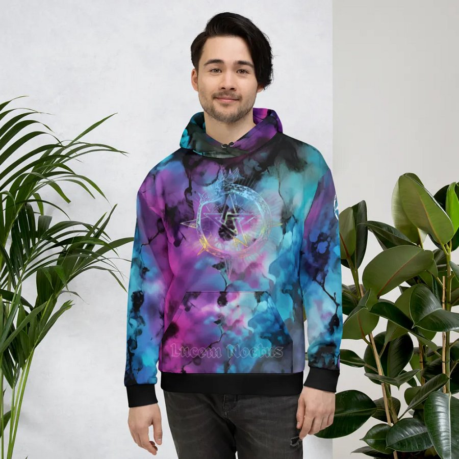 TIEDYE4GOTHIC STAR HOODIE product image (4)