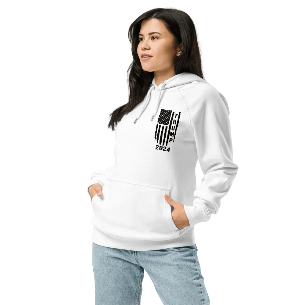 Trump 2024 Flag - Unisex Eco Raglan Hoodie product image (45)
