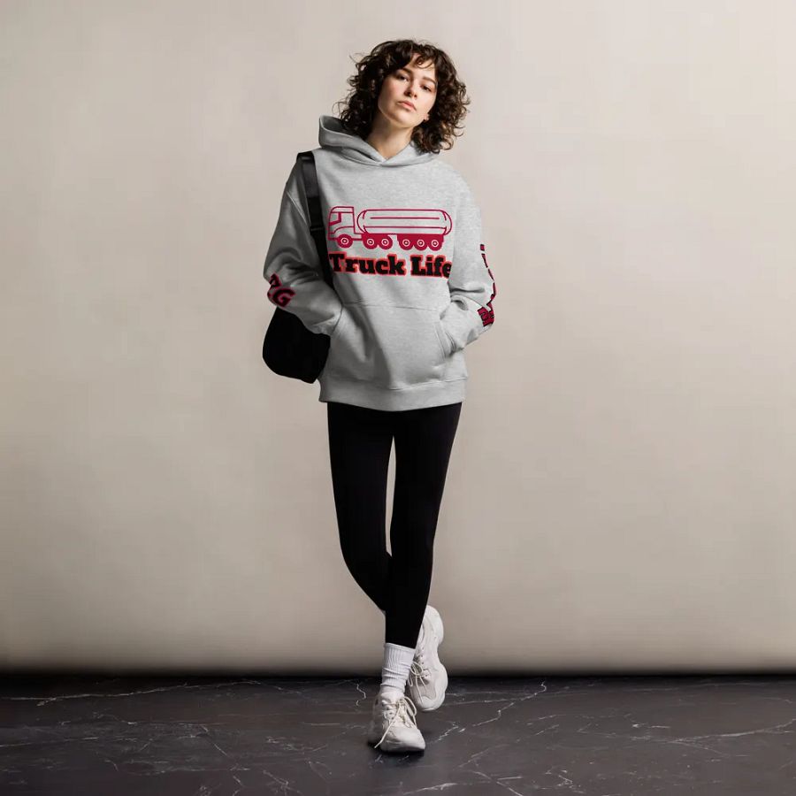 Truck Life Hoodie - White/Grey product image (8)