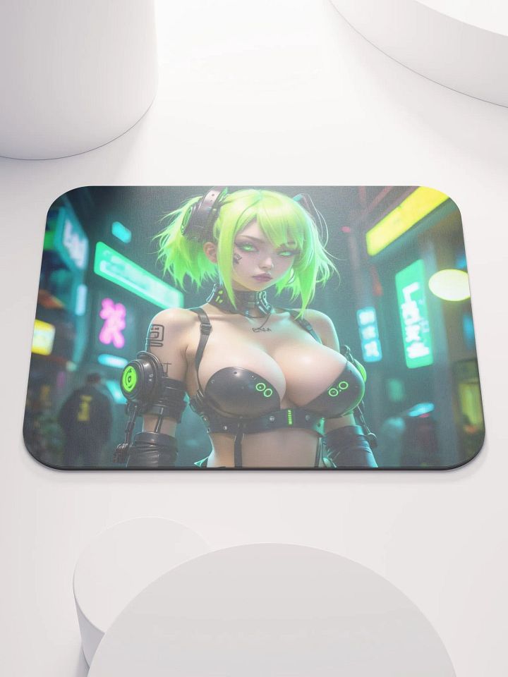 Neon Cyberpunk Mouse Pad product image (2)