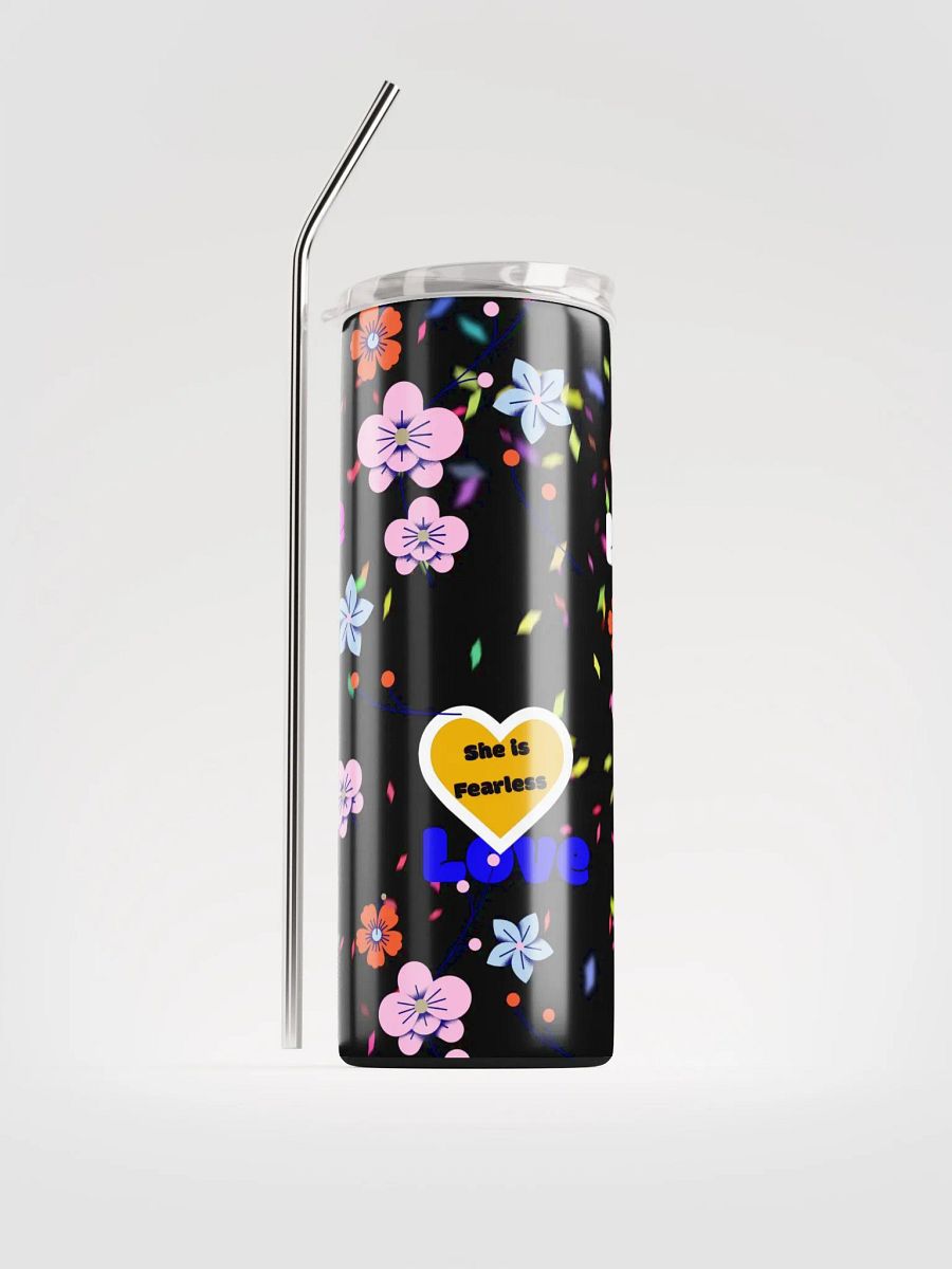 20 oz Vacuum insulated Stainless Tumbler with leak proof lid, reusable straw , Empowering Tumbler Mug Flasks product image (1)