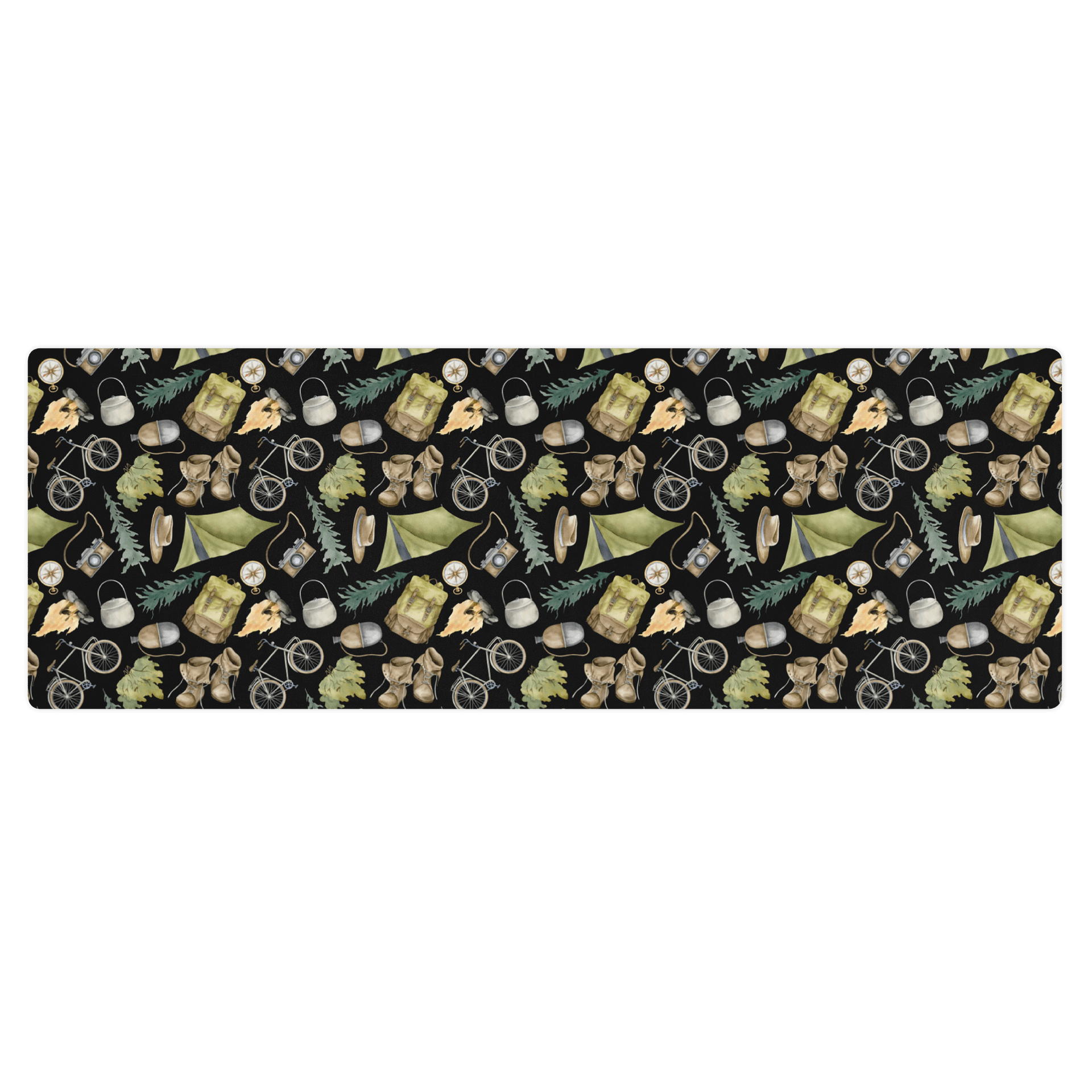 Camping Pattern Yoga Mat by Treasure Pie product image (1)