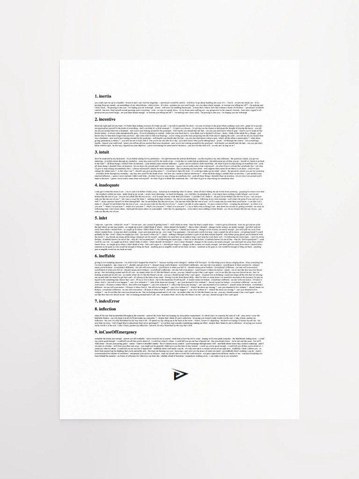 href lyric poster product image (1)