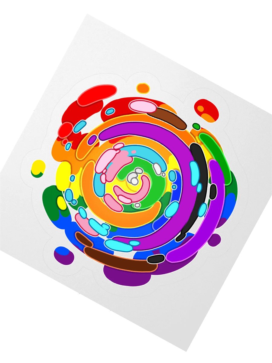 Time Warp Sticker (Pride Flag) product image (4)