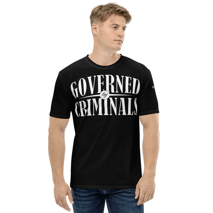 Governed By Criminals - USA - Black - Crew Neck T-Shirt product image (1)