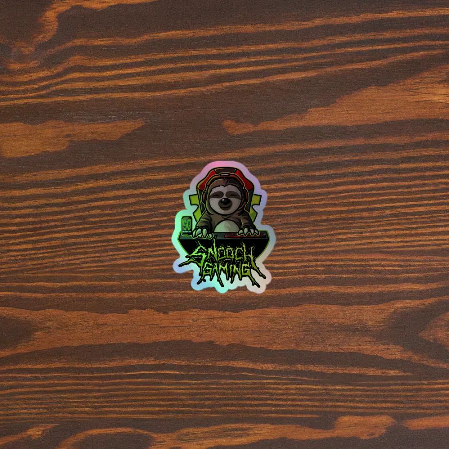 Snooch Gaming Holographic Logo Sticker product image (3)