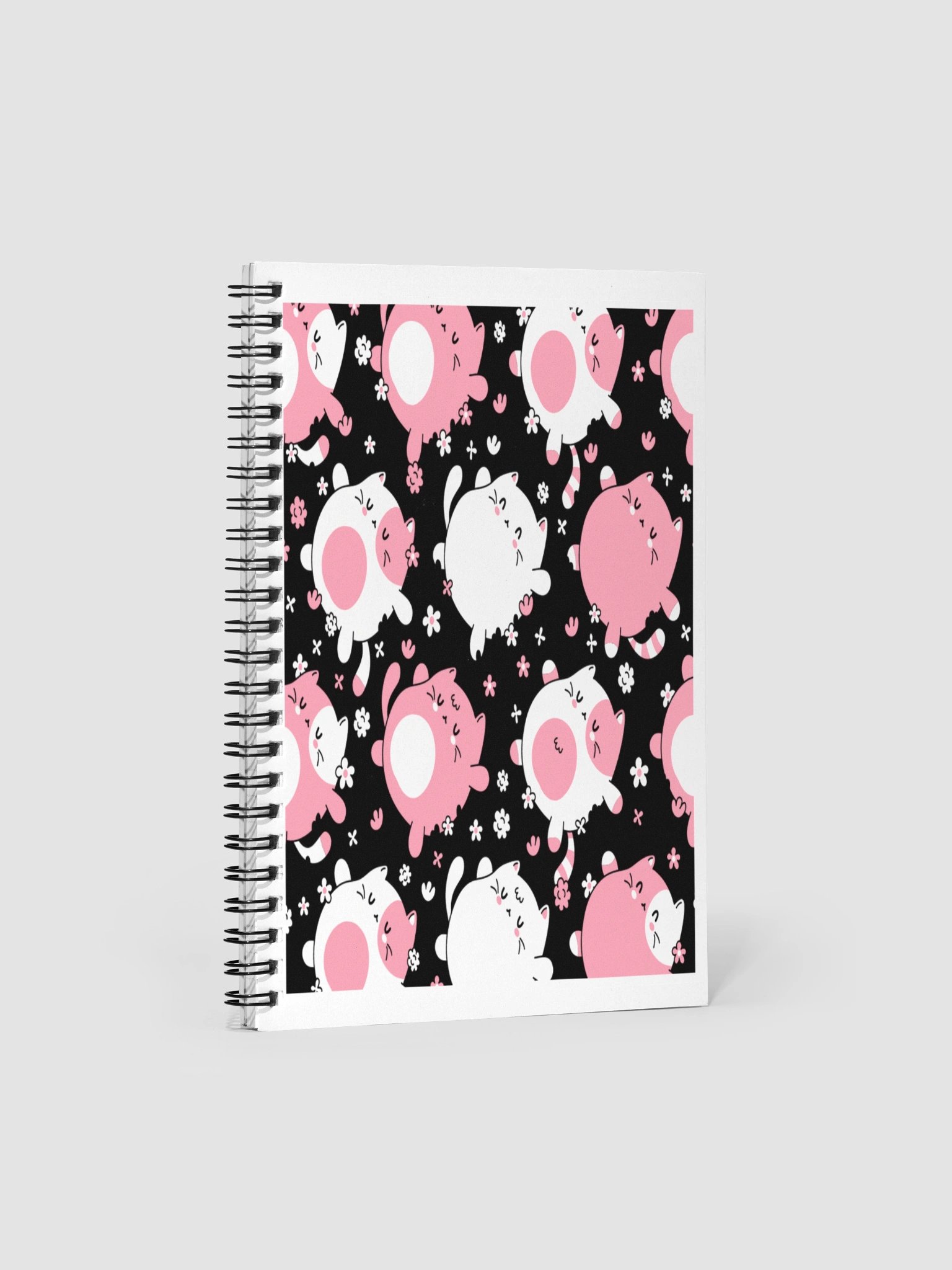 Whimsical Cat Chaos Spiral Notebook product image (1)