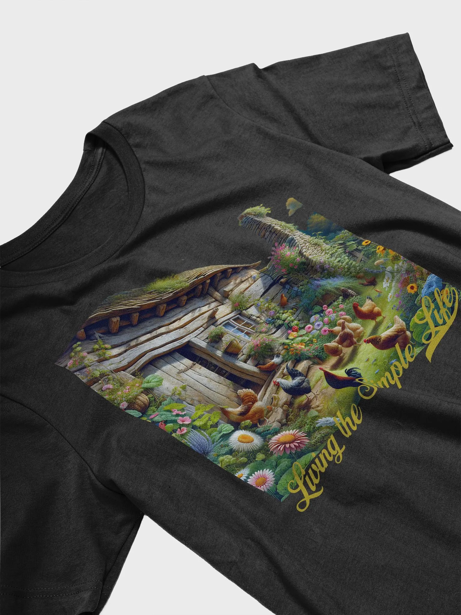 Living the Simple Life T-Shirt | Serene Life | Calm and Simple | Peaceful Living | Serenity in Simplicity | Live Simply, Live Fully | Mindful Living Apparel | Quiet Joy | Slow Down, Live Simple product image (4)