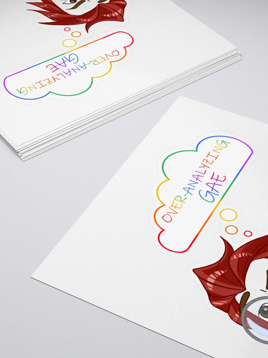 Overanalyzing Gae Sticker product image (4)